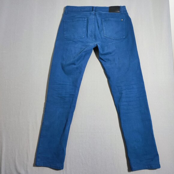 Lucky Brand jeans men's size 31/32 muted pastel blue slim straight leg - Picture 3 of 15